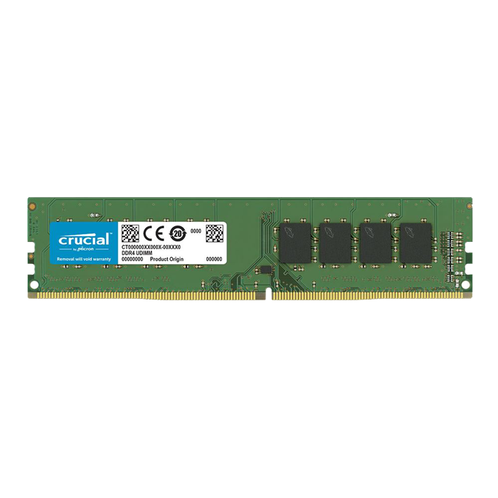 Crucial 8GB DDR4-3200 PC4-25600 CL22 Single Channel Desktop Memory Module