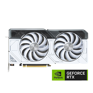 ASUS NVIDIA GeForce RTX 4070 Dual White Edition Overclocked Dual Fan 12GB GDDR6X PCIe 4.0 Graphics Card