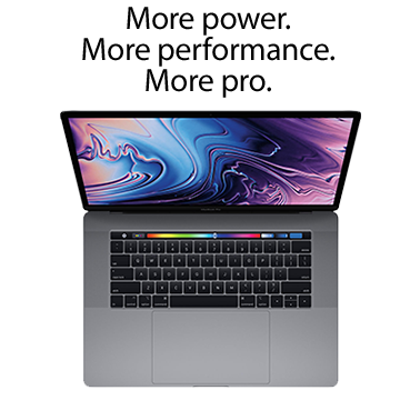 Apple MacBook Pro with Touch Bar 5V912LL/A Mid 2019 15.4 in. Laptop Computer Refurbished - Space Gray