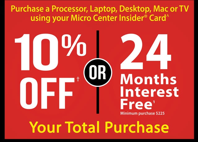 10% or 24 Months Interest Free Your Total Purchase - Shop Now