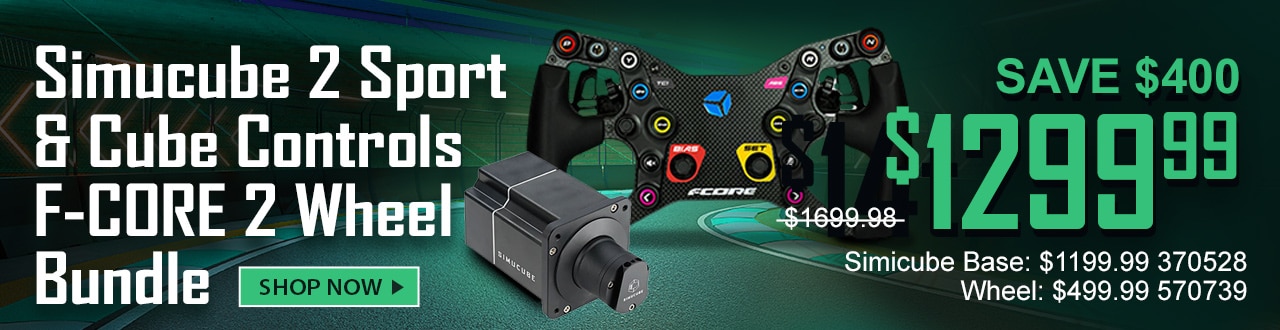 Simucube 2 Sport and Cube Controls F-Core 2 Wheel Bundle - Shop now