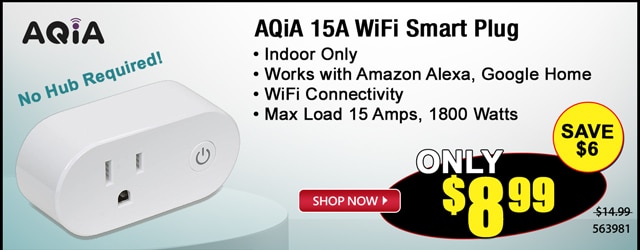 Smart Wifi 15A Wall Plug - Energizer